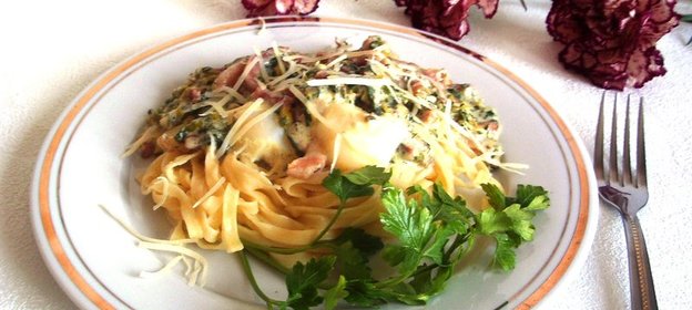 Паста а-ля карбонара….Мое вольное прочтение…