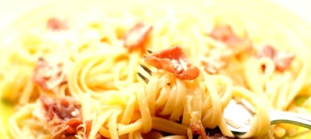 Карбонара с ветчиной