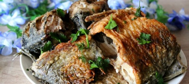 Жареный морской карась