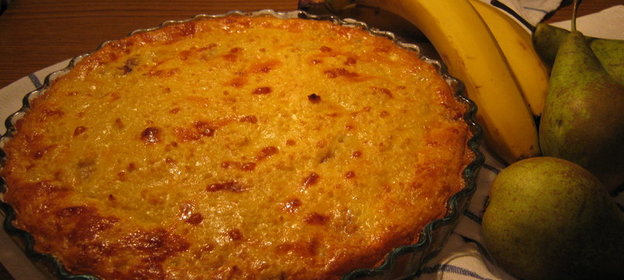 запеканка пшенная с фруктами