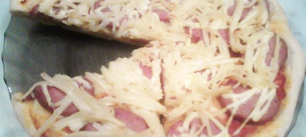 Пицца с колбасой и сыром (вариант......)
