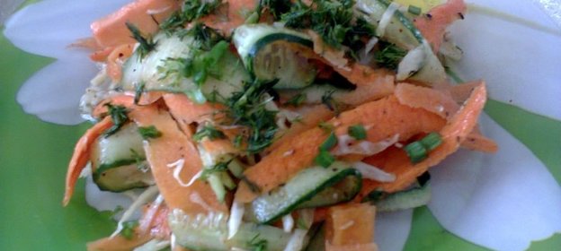 Легкий овощной салат
