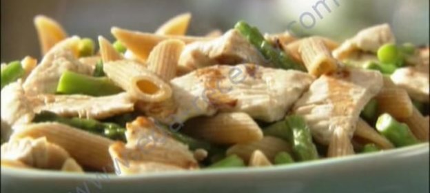 Паста со спаржей и индейкой