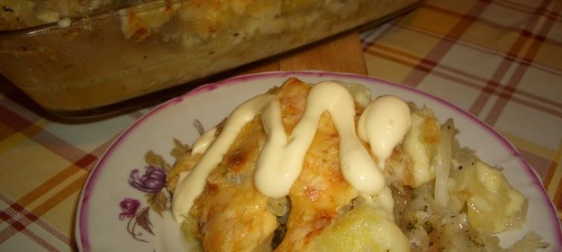 Запеканка с рыбой