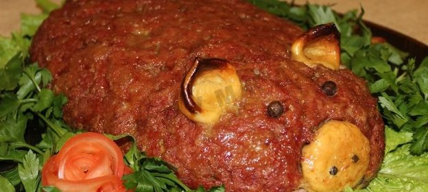 Мясная запеканка с картофелем Хрюн Василий