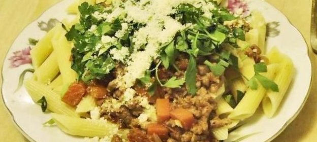 Итальянская паста (с мясным соусом)