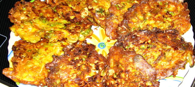 Оладьи капустные с зеленью