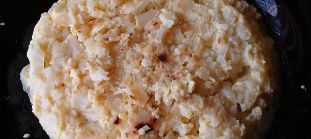 Запеканка из цветной капусты с сыром