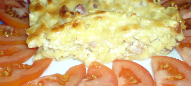 Макароны с беконом (завтрак для мужа)