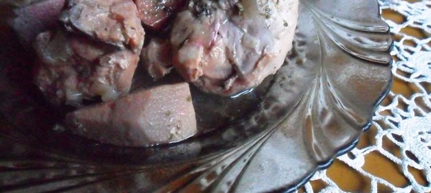 Соте из куриного филе и айвы в мультиварке