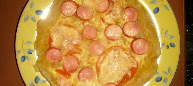 Пицца на скорую руку в мультиварке