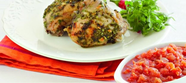 Запеченные куриные ножки с аджикой