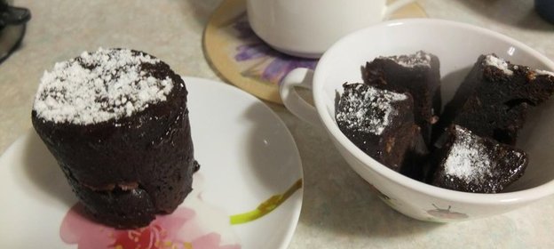 Кексики в кружке в микроволновке