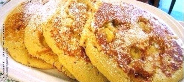 Овсяные оладьи с бананами