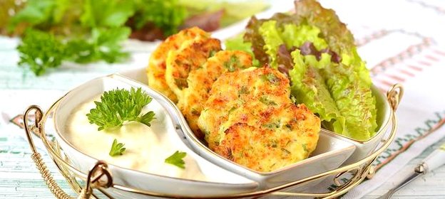 Оладьи с кабачками и творогом