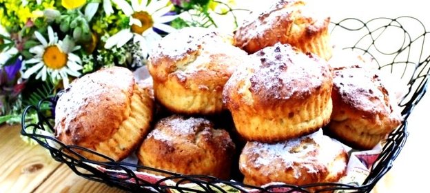 Творожные кексики в силиконовых формочках