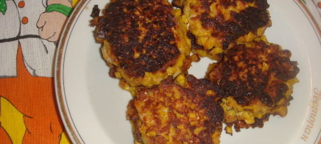 Оладьи кукурузно-креветочные