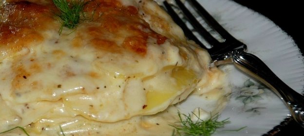 Картофельная запеканка с фенхелем
