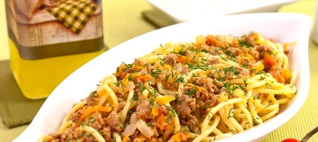 Спагетти с фаршем