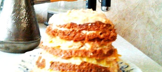 Кекс зебра с цедрой и вишней