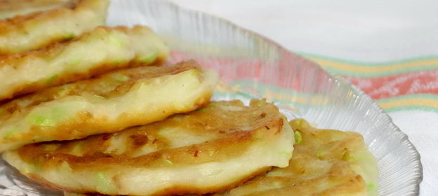 Кабачковые оладьи с рикоттой