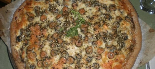 Пицца- пирог из цельной муки