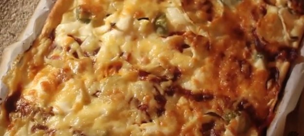 Пицца на кефире. Проще некуда. Видео