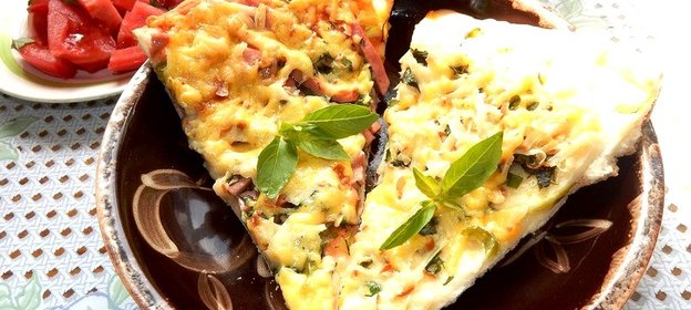 Пицца с двумя начинками