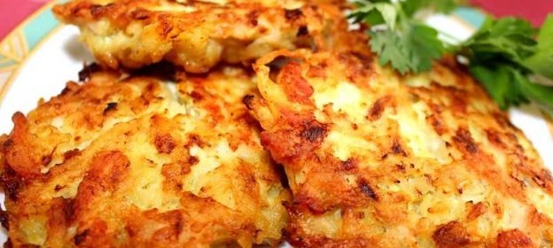 Куриные оладьи