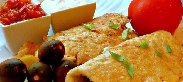 Бризоль с шампиньонами и пармезаном