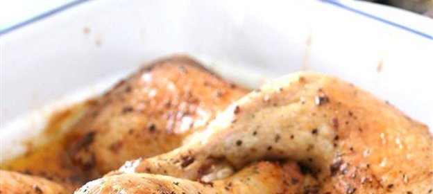 Чесночно-лимонная курица на гриле с розмарином