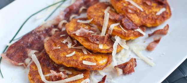 Несладкие оладьи из тыквы с сыром