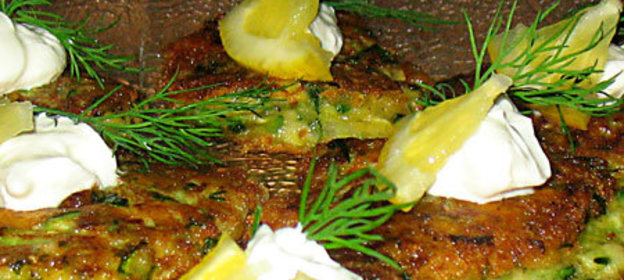 Цукини-пармезан(овые) оладьи