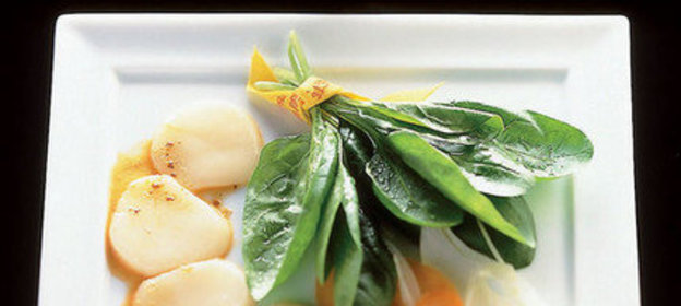 Морские гребешки с морковью