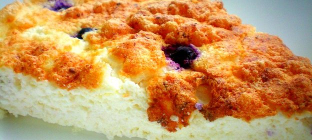 Запеканка с черникой