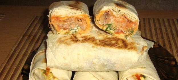 Шаурма с крабовыми палочками