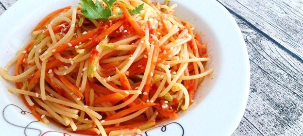 Спагетти с кабачком