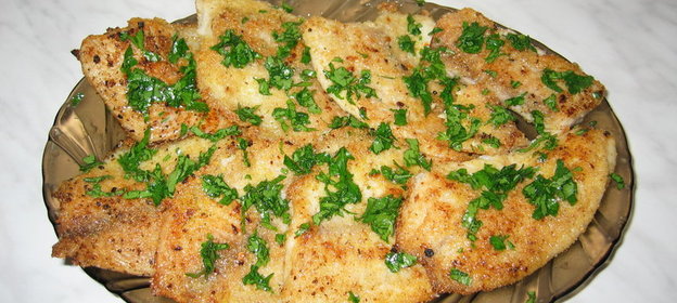 Морской язык в овсяной муке