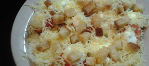 Бабка из черствого хлеба с творогом