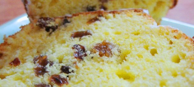 Лимонный кекс с изюмом!!
