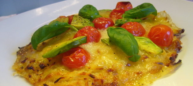 Драник-пицца а ля Капрезе