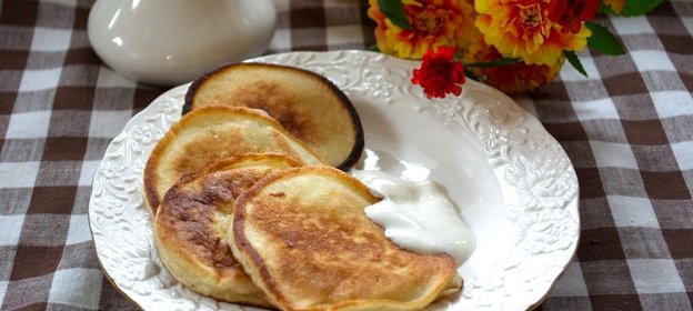 Оладьи на кислом молоке