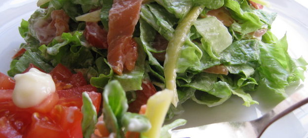 Салат с сёмгой -Идеальный микс