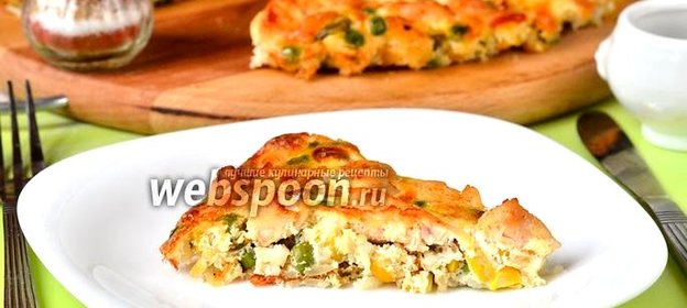 Запеканка с куриным филе и гавайской смесью