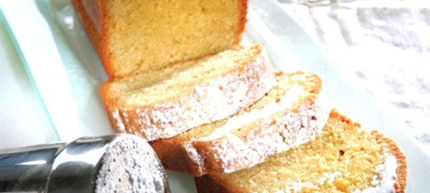 Миндальный кекс с оливковым маслом и апельсиновой цедрой