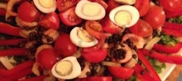 Салат Росток овощной с пророщенной чечевицей