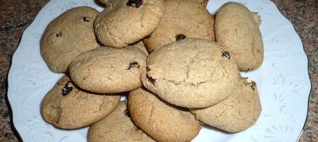 Постное овсяное печенье с медом