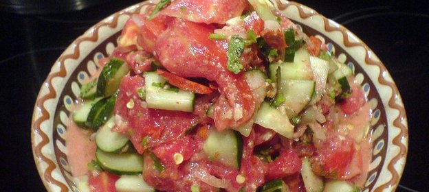 Глехурад, то есть крестьянский грузинский салат, сделанный от души