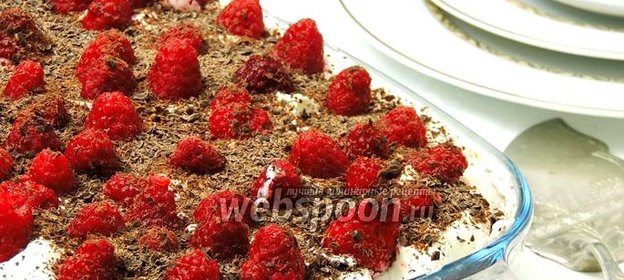 «Тирамису» с шоколадом и малиной