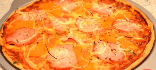 Пицца с болгарским перцем и балыком